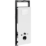 Инсталляция для унитаза Wasserkraft Salm 27TLT.010.ME.WH.WH03 белое стекло, с клавишей смыва (белая)