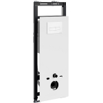 Инсталляция для унитаза Wasserkraft Salm 27TLT.010.ME.WH.WM03 белое стекло, с клавишей смыва (белая матовая)