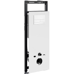 Инсталляция для унитаза Wasserkraft Salm 27TLT.010.ME.WH.WM04 белое стекло, с клавишей смыва (белая матовая)