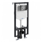 Инсталляция для унитаза Wasserkraft Vils 56TLT.010.ME.PB01 с клавишей смыва (черная глянцевая)