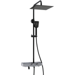 Душевая стойка Wasserkraft Abens A114.162.130.CB Thermo черная матовая, хром