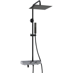 Душевая стойка Wasserkraft Abens A114.162.218.CB Thermo черная матовая, хром