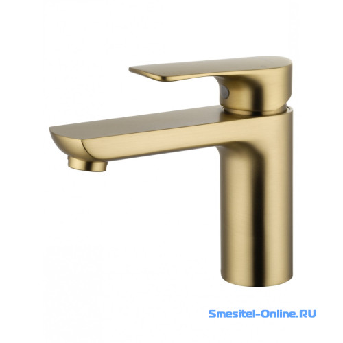 Фото Смеситель для раковины Wonzon&Woghand Line WW-A40732-BG брашированное золото