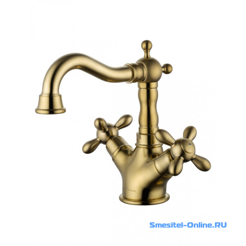 Фото Смеситель для раковины Wonzon&Woghand Retro WW-88139020-BG брашированное золото