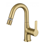 Смеситель для раковины Wonzon&Woghand WW-FE01L212-BG брашированное золото 