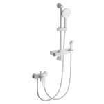 Смеситель для душа, с душевым гарнитуром Wonzon&Woghand WW-A31003-MW белый матовый  