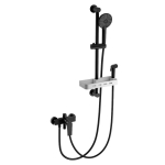 Смеситель для душа, с душевым гарнитуром Wonzon&Woghand WW-A31003-MB черный матовый 