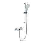 Смеситель для ванны с душевым гарнитуром Wonzon&Woghand Plate WW-C2017-A-CR хром 