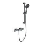 Смеситель для ванны с душевым гарнитуром Wonzon&Woghand Solid WW-C2011-A-BGG темный графит 