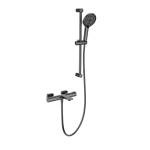 Смеситель для ванны с душевым гарнитуром Wonzon&Woghand WW-C2021-A-BGG темный графит 