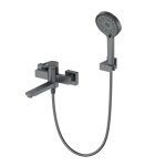 Смеситель для ванны с душем Wonzon&Woghand Frame WW-88639010-BGM темный графит