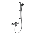 Смеситель для ванны с душевым гарнитуром Wonzon&Woghand WW-C2002-A-BGG темный графит 