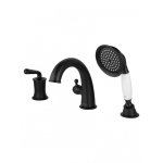 Смеситель на борт ванны Wonzon&Woghand Steam WW-88659008-MB черный матовый  