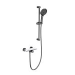 Смеситель для душа с гарнитуром Wonzon&Woghand ClickPlate WW-B2052-A-BGG темный графит  