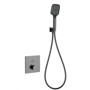 Смеситель для душа термостат  Wonzon&Woghand WW-D1017-B-BGG темный графит