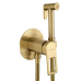 Смеситель с гигиеническим душем   Wonzon&Woghand Frame брашированное золото 