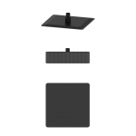 Верхний душ 25х25 Wonzon&Woghand WW-88DP06-MB черный матовый 