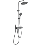 Душевая стойка с гигиеническим душем Wonzon&Woghand Muse Forte WW-B3580-BGG темный графит 