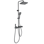 Душевая стойка с гигиеническим душем Wonzon&Woghand Muse Legato WW-B4129-MB черный матовый 