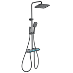 Душевая стойка с гигиеническим душем Wonzon&Woghand Muse Lumia WW-B4174-MB черный матовый 