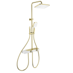 Душевая стойка с гигиеническим душем Wonzon&Woghand Shelf WW-B4161-BG брашированное золото 