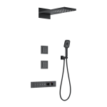 Душевая система Wonzon&Woghand WW-D4538-A-MB черный матовый 