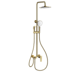 Душевая система с гигиеническим душем Wonzon&Woghand WW-A30874-BG брашированное золото 