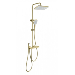 Душевая система с гигиеническим душем Wonzon&Woghand Muse piano WW-B4132-A-BG брашированное золото 