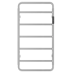 Полотенцесушитель электрический 47.5х90 Wonzon&Woghand Wismar WW-AL202-BRм брашированный никель 