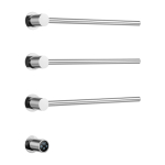 Полотенцесушитель электрический встраиваемый 46.8х57 Wonzon&Woghand Hamburg WW-AL313-CR хром 