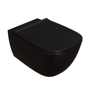Унитаз Globo Genesis GNS02.AR чёрный матовый (сиденье отдельно)