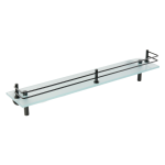 Полка-стеклянная Migliore Fortis 31767 черный