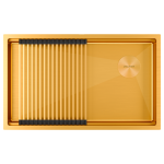 Мойка 74х45 Paulmark Next PM707445-BG брашированное золото