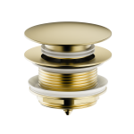 Донный клапан для ванны Wonzon&Woghand WW-SS105-BG брашированное золото 