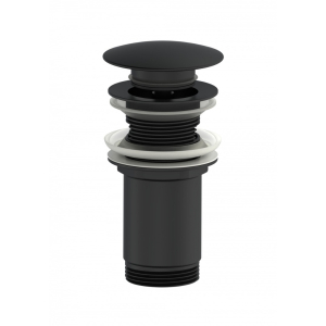 Донный клапан для раковины Wonzon&Woghand WW-88SS09-MB черный матовый 