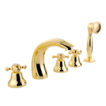 Смеситель на борт ванны Migliore Prestige 31610 золото