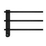 Полотенцесушитель электрический 52х42 AQUAme AQM3113MB черный матовый
