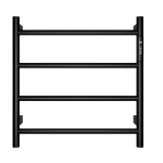 Полотенцесушитель электрический 47.5х47.4 AQUAme AQM3124MB черный матовый
