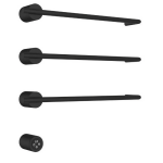 Полотенцесушитель электрический 52х50.6 AQUAme AQM3143MB черный матовый  