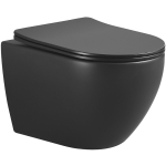 Унитаз подвесной с биде Boheme Nero 961-SET-2-B черный матовый 