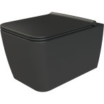 Унитаз Boheme Zen 967-SET-B черный матовый, с сиденьем микролифт