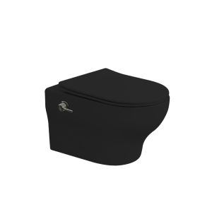 Унитаз подвесной с биде Boheme Fiore 978-SET-2-B черный матовый 