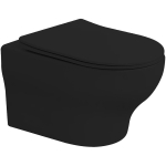 Унитаз Boheme Fiore 978-SET-B черный матовый, с сиденьем микролифт