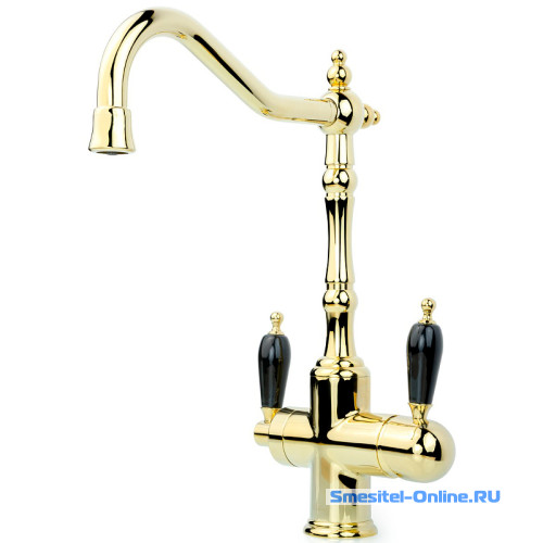Фото Смеситель для кухни Boheme Tradizionale Oro 112-BLC золото