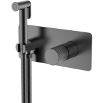 Гигиенический душ со смесителем Boheme Stick 127-GM.3 оружейная сталь