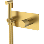 Гигиенический душ со смесителем Boheme Stick 127-MG.4 золото матовое