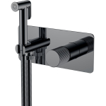 Гигиенический душ со смесителем Boheme Stick 127-SGM.3 оружейная сталь глянцевая