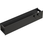 Полка для ванны Boheme Space 10966-SGM оружейная сталь глянцевая