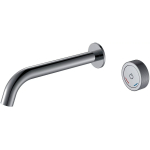 Смеситель для раковины Boheme Tech 158/2-SGM оружейная сталь глянцевая