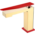 Смеситель для раковины Boheme Q 141-GR.2 золото, красный